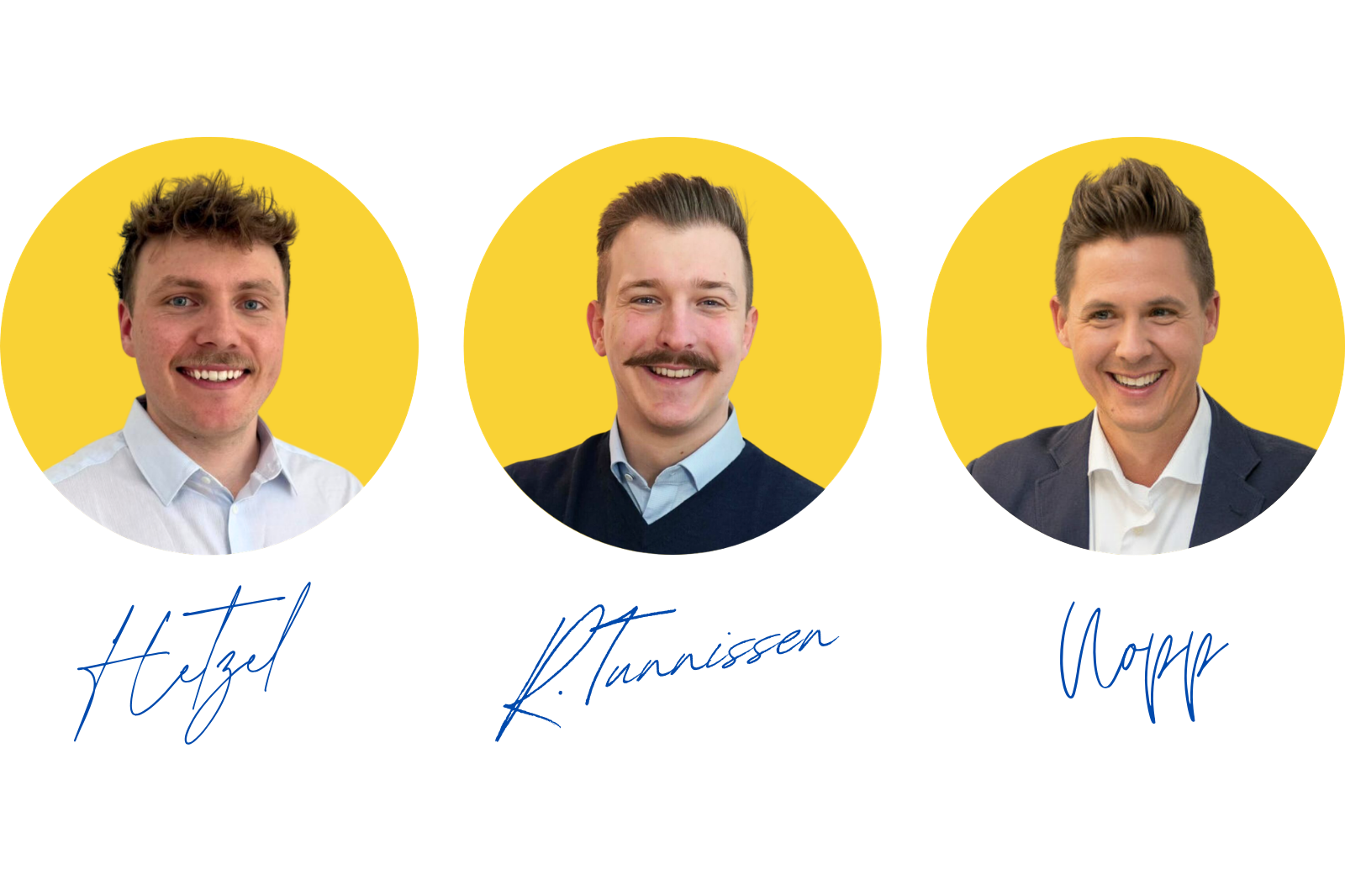 Die drei Gesellschafter der HTN Immobilienkonzepte GmbH: Jan Hetzel, Ricardo Tunnissen und Dirk Nopp