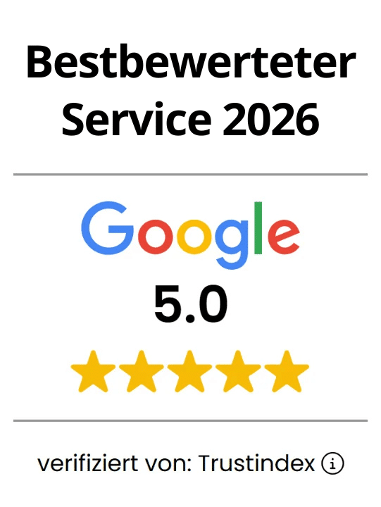 Bestbewerteter Service 2026 – verifiziert von Trustindex